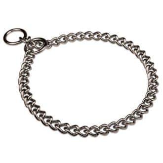 Metal dog collar with garrotte