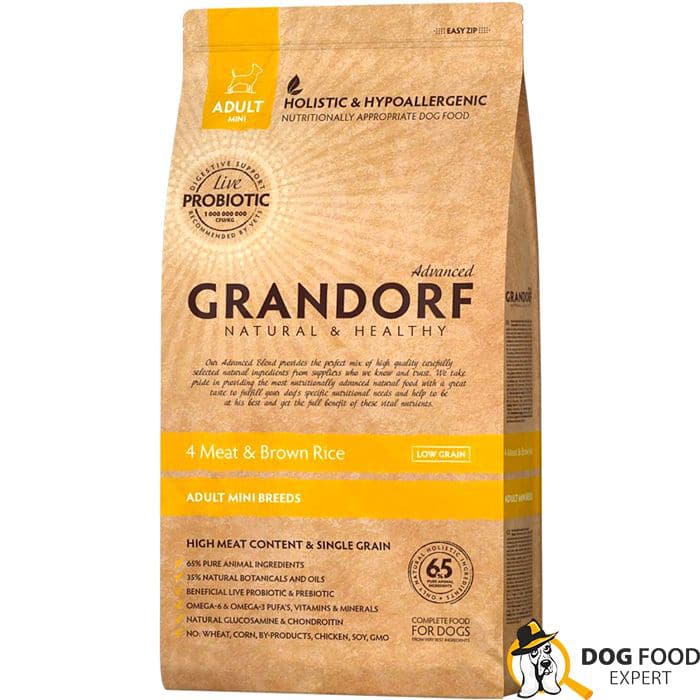 Grandorf Adult Mini 4 Meat & Brown Rice Hypoallergenic