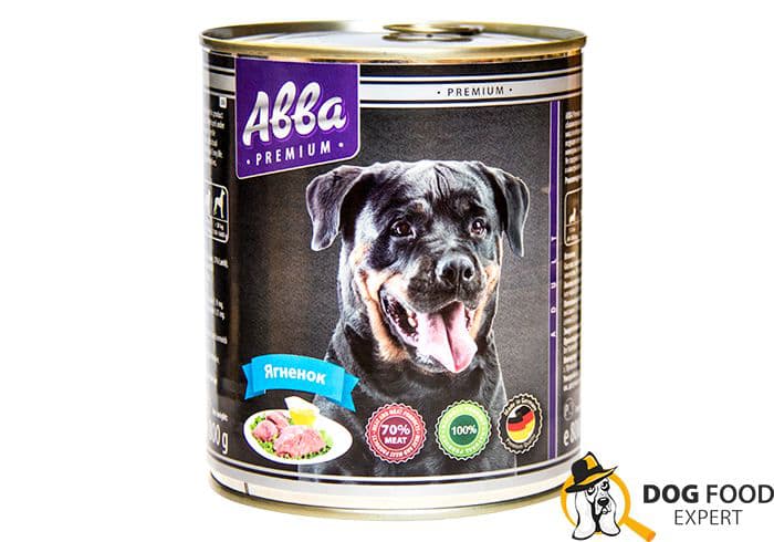 Abba universal canned food for dogs of all breeds
