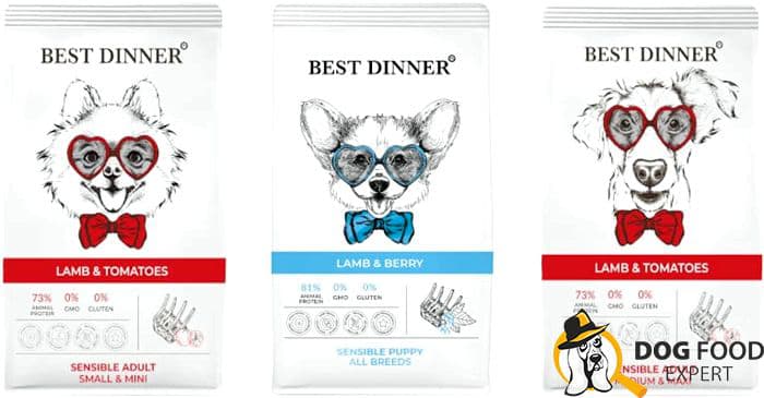 Best Dinner dog food - The main sources of protein are meat ingredients
